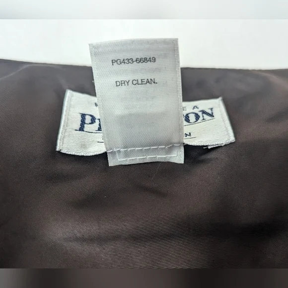 Pendleton Skirt Silk Wool  Floral midi skirt brown lined Size 14 - Picture 7 of 14